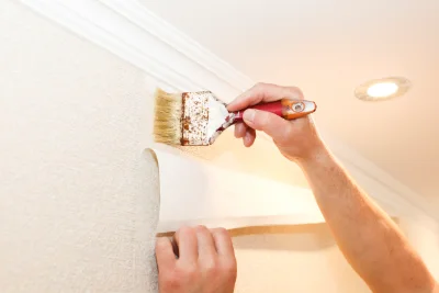 Pose de papier peint à Senaux — revêtements muraux et toiles de verre